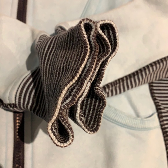 🌟HP🌟 Lululemon Blue Moon/Hyper Stripe Scuba Hoodie Stretch - Size 6 RARE - Picture 12 of 16